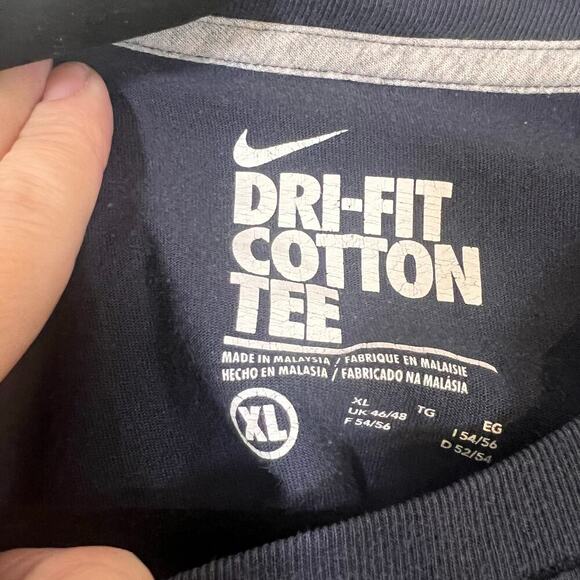 Nike XL T-Shirt Nobody Trains to be Picked Last Dry Fit Cotton Tee - Picture 4 of 6